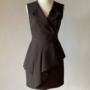 NWT BCBG Maxazria Nikki dress size 2 zip up dress asymmetrical style